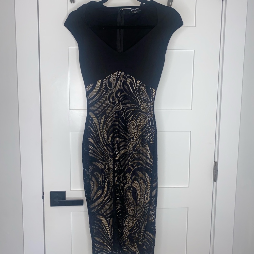 Bebe lace midi dress